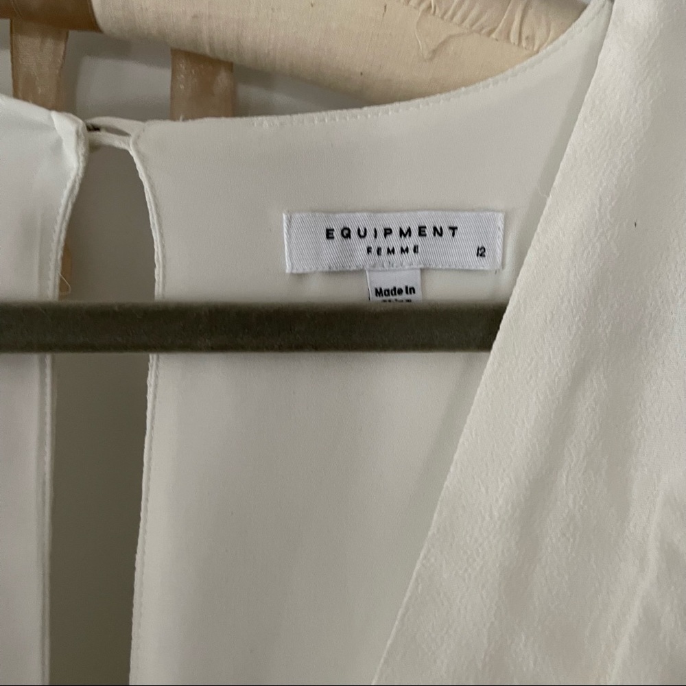 Equipment Faun Dress in Natural White - Picture 8 of 9